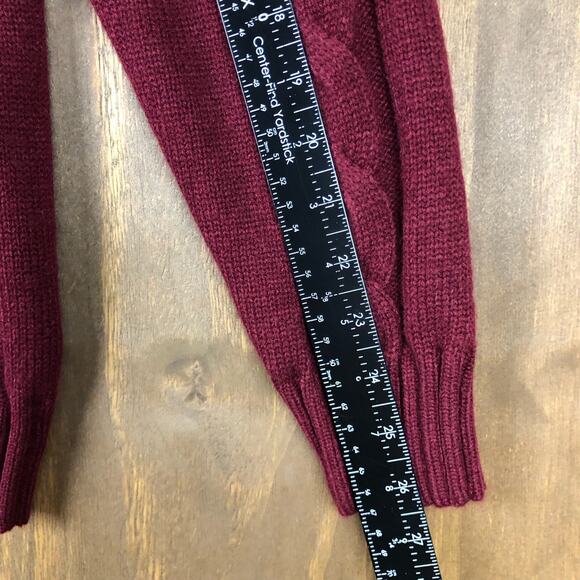Paul Jones Mens Sweater Burgundy Full Button Knit Cabincore Stylish Large - Picture 8 of 10
